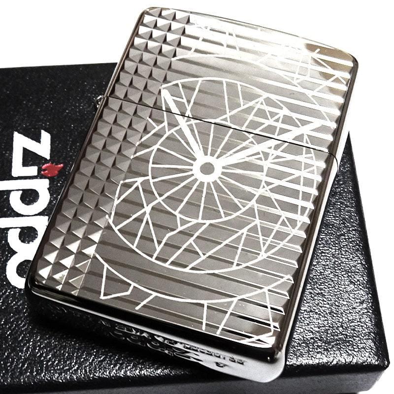 ZIPPO ライター アーマー ポリゴンクロック シルバー ミラー仕上げ 銀 