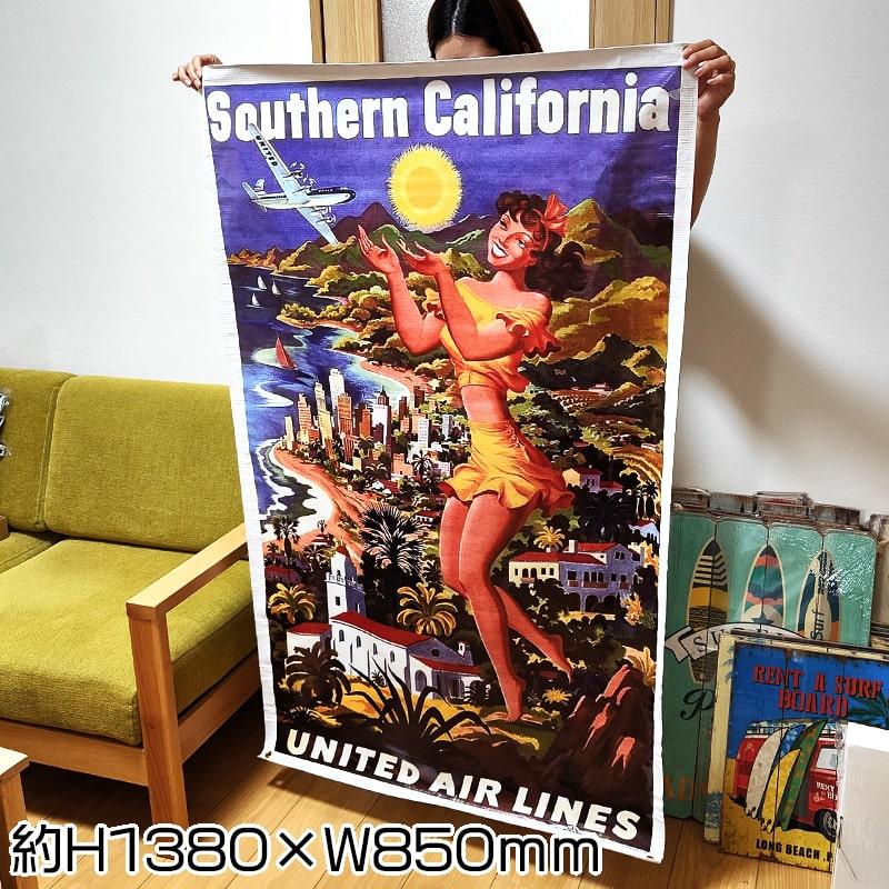 ポスター プロモーションバナー Southern California 壁飾り アメリカン ユナイテッド航空 セクシー カリフォルニア おしゃれ｜hayamipro｜02