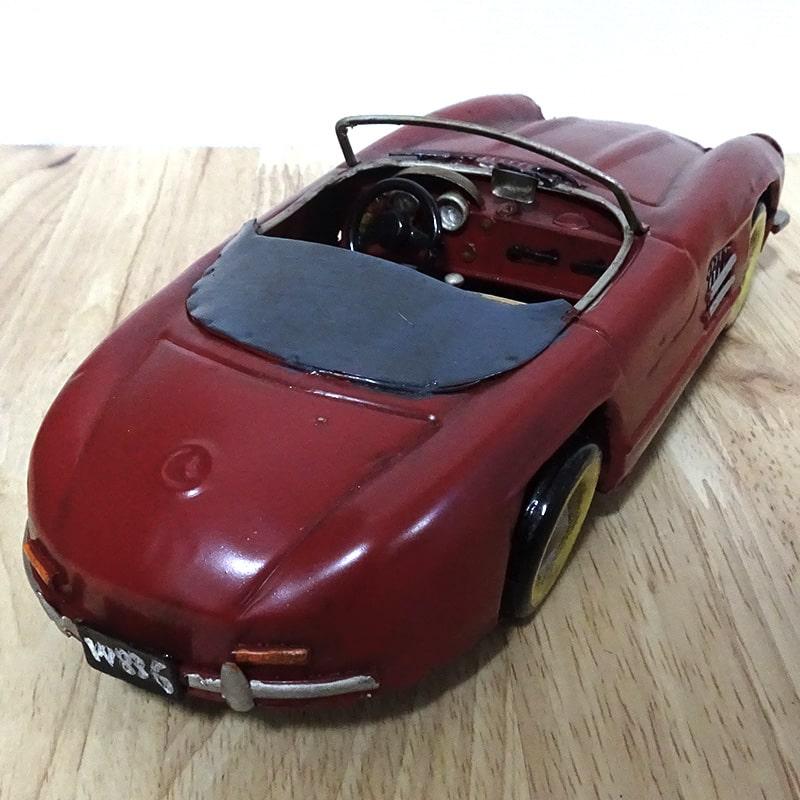 ビンテージカー レーシングカー MBZ-SL RED かわいい オープンカー Good Old Days Car レトロ アンティーク おしゃれ ヴィンテージカー｜hayamipro｜06