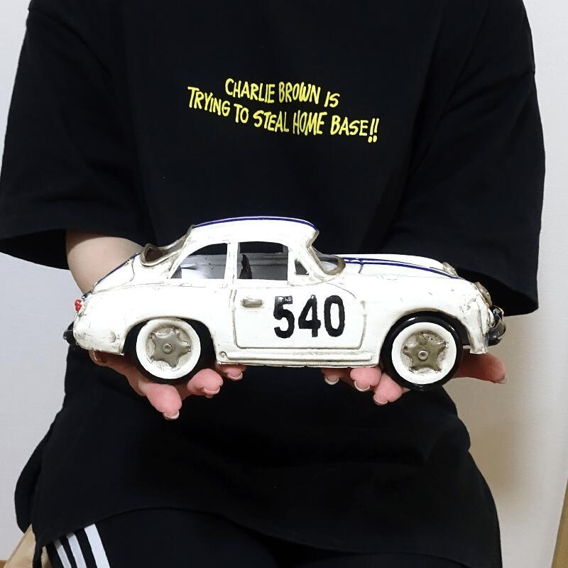 ビンテージカー オブジェ レーシングカー かわいい RACING WHITE 540 ヴィンテージカー Good Old Days Car レトロ サーファー カフェ｜hayamipro｜07