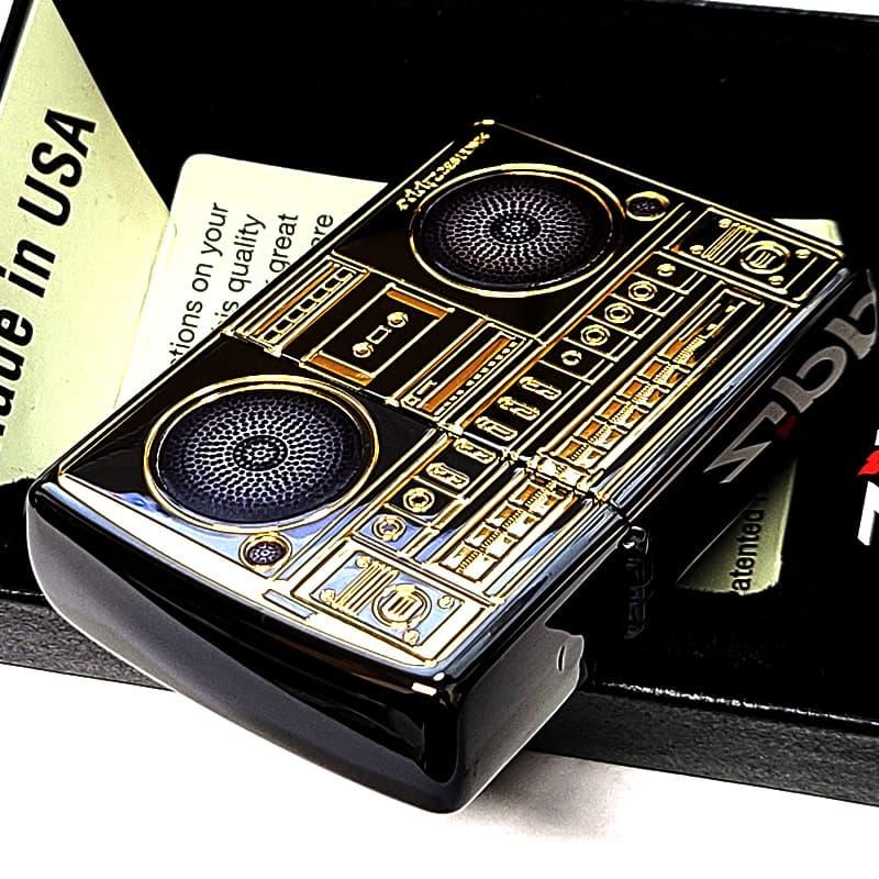 ZIPPO（ジッポー） ライター ラジカセ ゴールド ブラック 廃盤 絶版