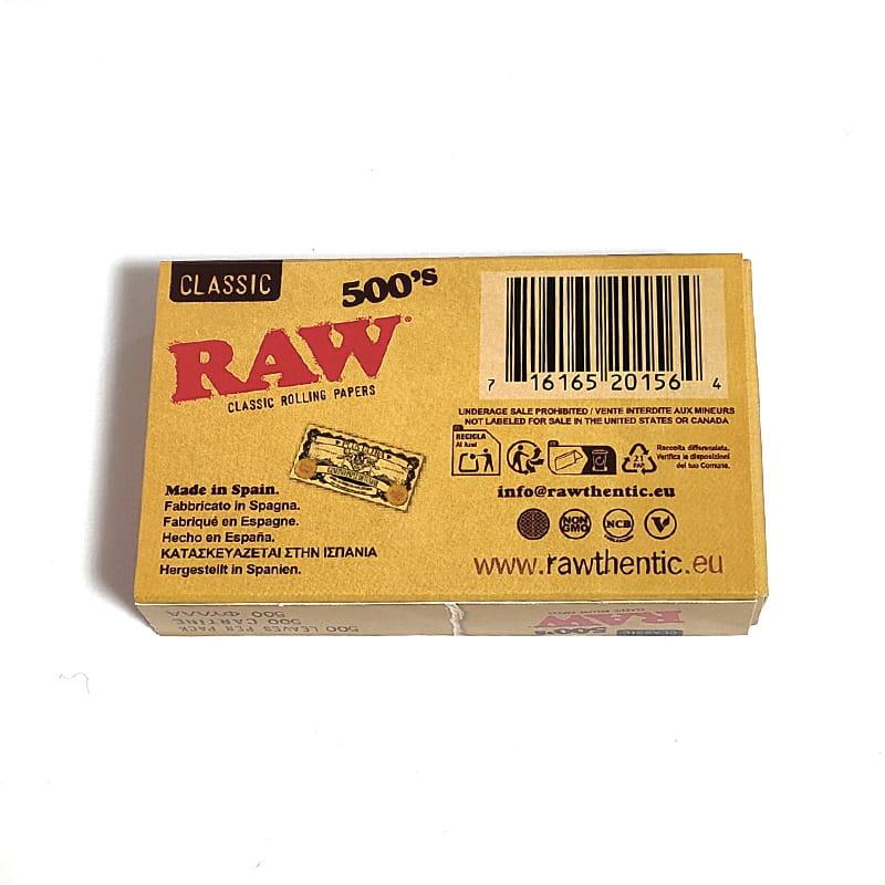 ローリングペーパー クラシック 500's RAW 手巻きたばこ 500枚入り