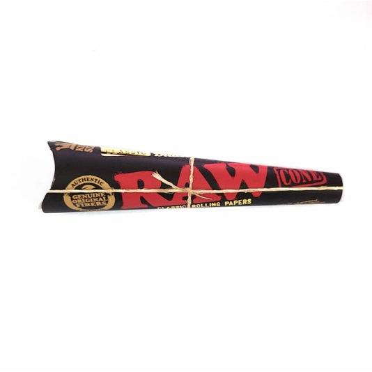 RAW クラシック BG コーン 1 1/4 ブラックゴールド ペーパー 6本入り