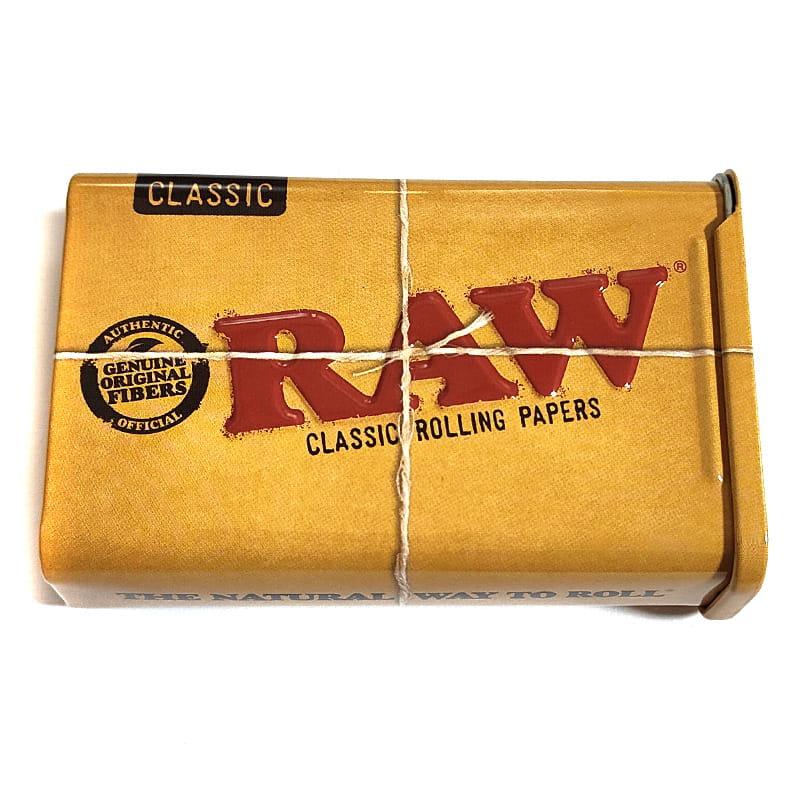 メタルケース RAW クラシック スライド缶ケース おしゃれ 手巻きたばこ