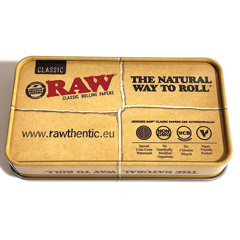 メタルケース RAW クラシック スクエアケース 小物入れ 手巻きたばこ