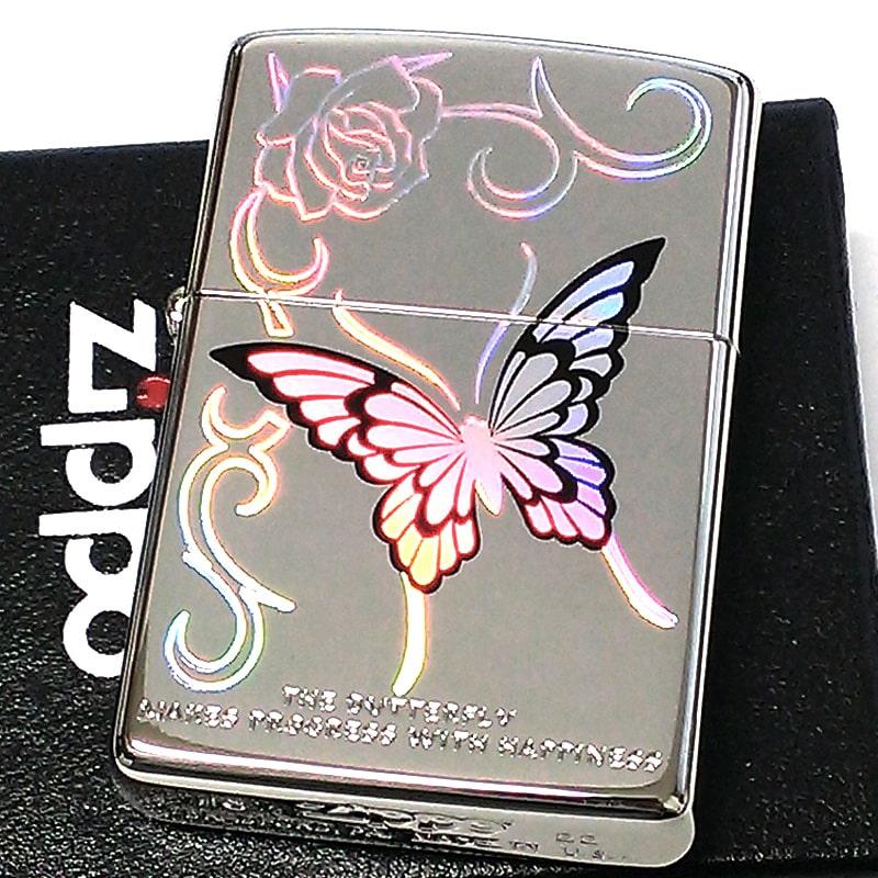 ZIPPO（ジッポー） レインボー バタフライ ジッポ ライター 特殊加工 