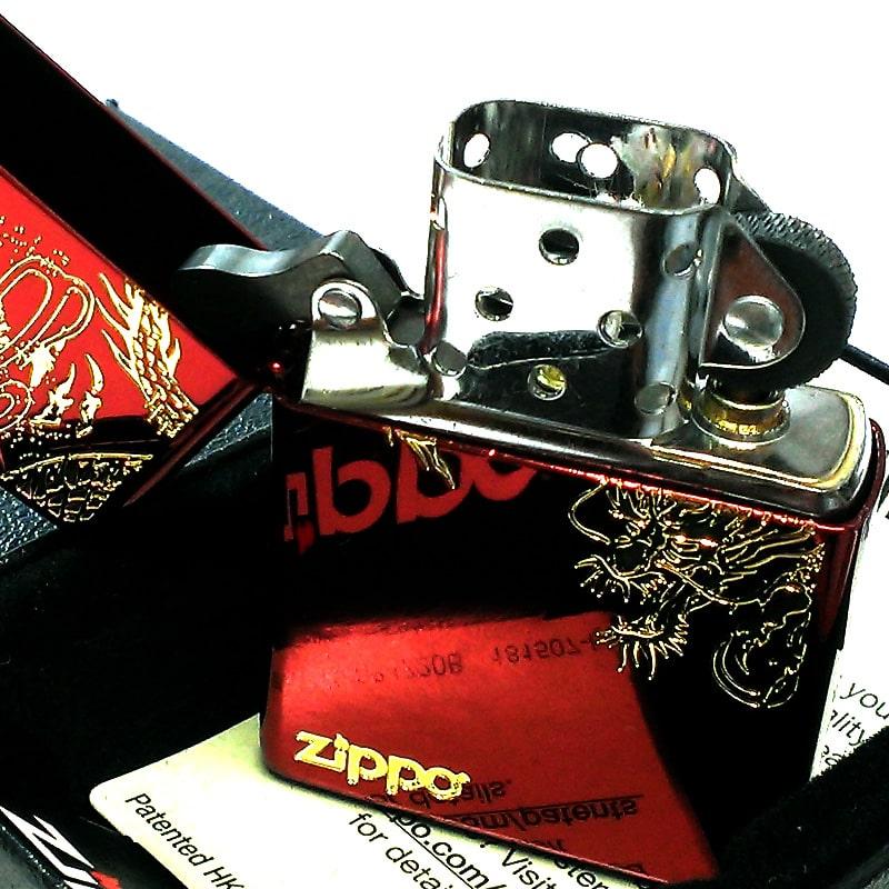 ZIPPO 和柄 かっこいい ドラゴン 彫刻 ジッポ ライター 竜