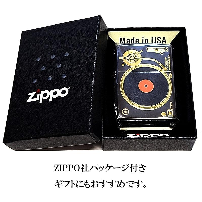 ZIPPO（ジッポー） レコード レトロ おしゃれ ブラックニッケル