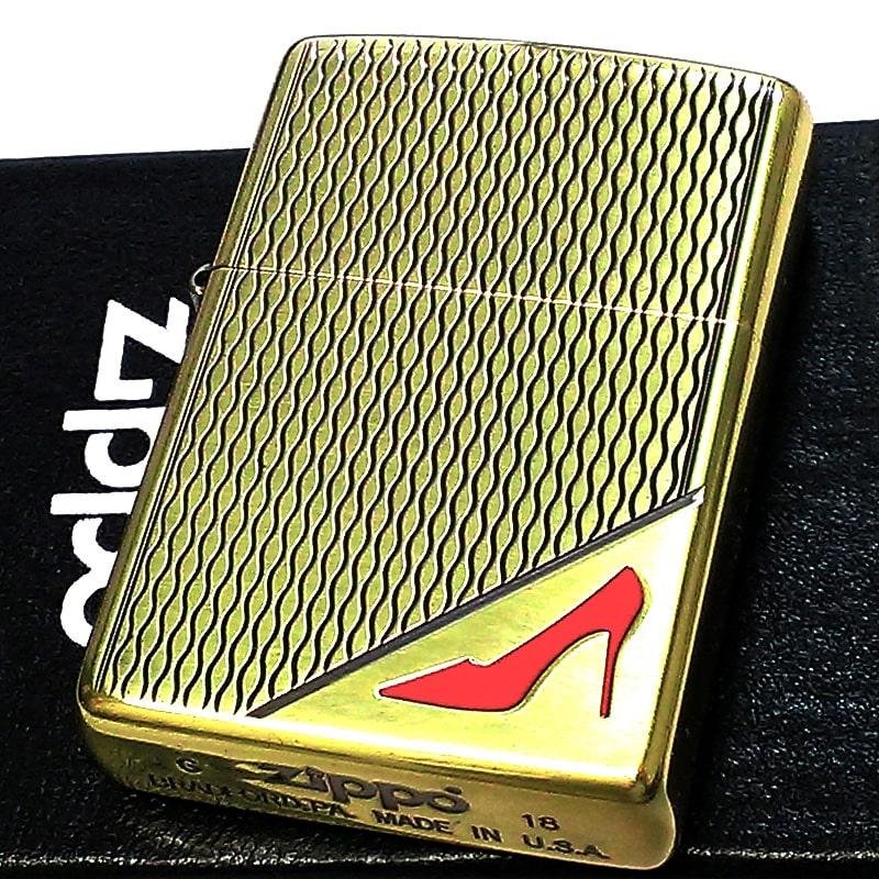 ZIPPO ライター レッド ハイヒール セクシー ジッポ 網タイツ