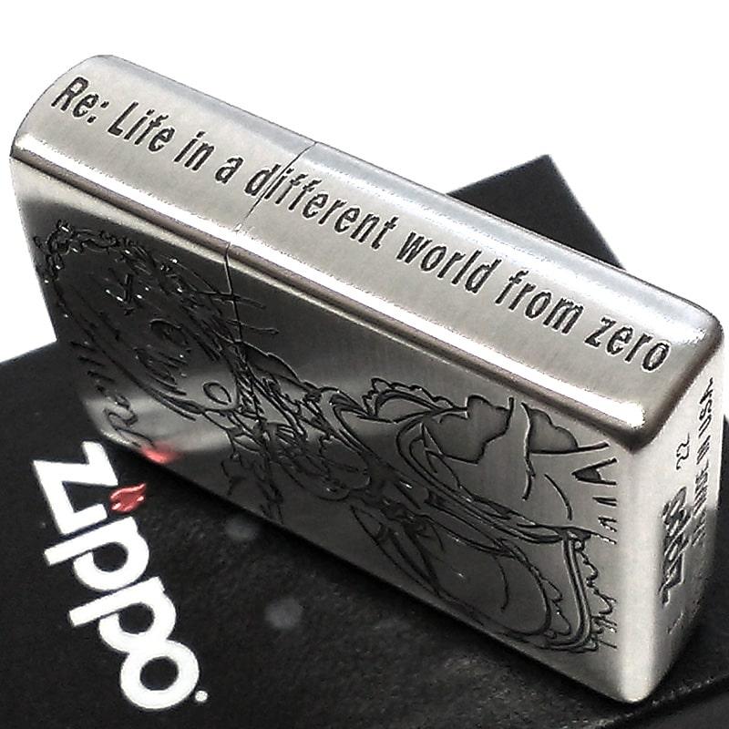 ZIPPO アニメ Re:ゼロから始める異世界生活 レム ジッポ ライター リゼロ 3面加工 ロゴ キャラクター 可愛い メンズ 彫刻 シルバー｜hayamipro｜04