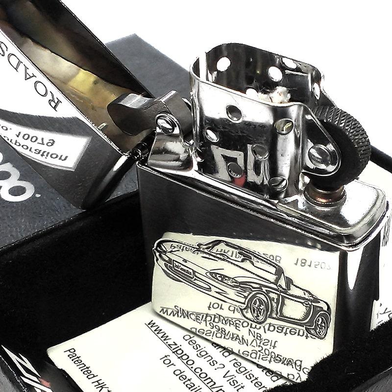 ZIPPO ライター マツダ ROADSTER NB ジッポ MAZDA SERIES ロードスター 車 シルバー ロゴ かっこいい エッチング彫刻 ギフトの画像