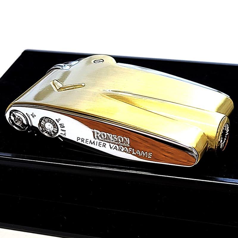 RONSON ガスライター フリント式 ブラスサテン ロンソン プレミア