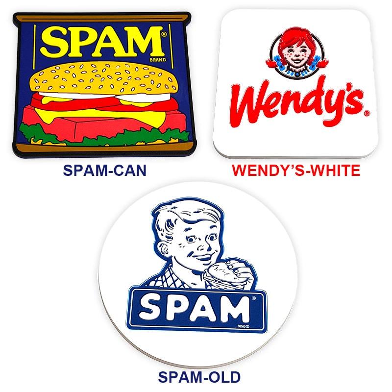 コースター ラバー アメリカン 雑貨 ペプシ SPAM ウェンディーズ 7UP ポップ PEPSI コーラ レトロ かわいい Wendy's｜hayamipro｜03