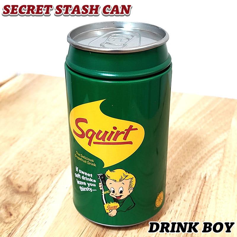 【G.C.S製】CB缶型　スタッシュケース　セーフ缶　小物入れ アメリカン レトロ 小物入れ かわいい Squirt シークレットスタッシュ
