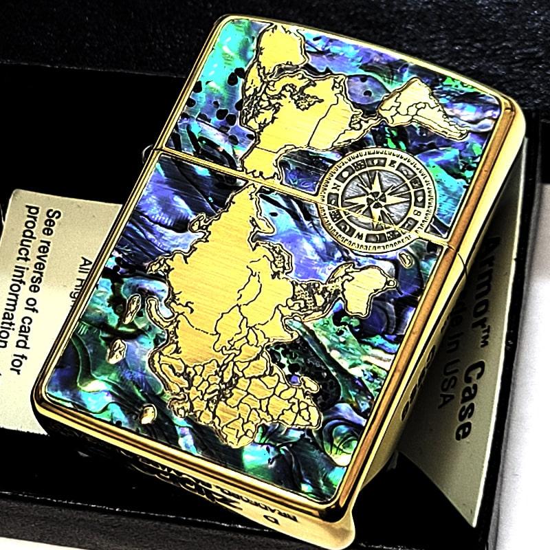 Zippo　世界地図 【ジッポー】＊805 ZIPPO/ジッポー 世界地図/地球儀 両面加工/三面加工 2点セットの
