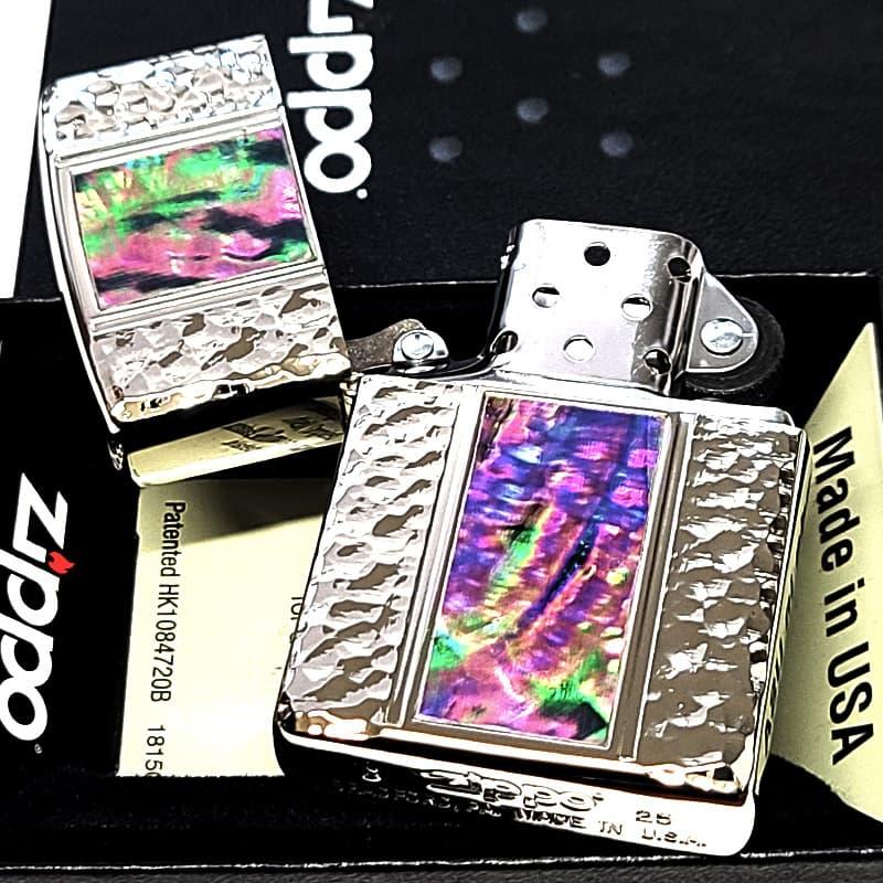 ZIPPO（ジッポー） ライター ハンマートーン ブルーシェル 天然貝
