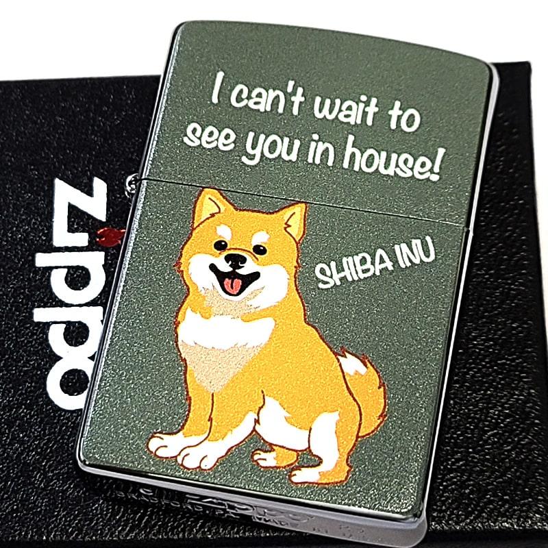 ZIPPO（ジッポー） 柴犬 アニマル ジッポ ライター グリーン かわいい