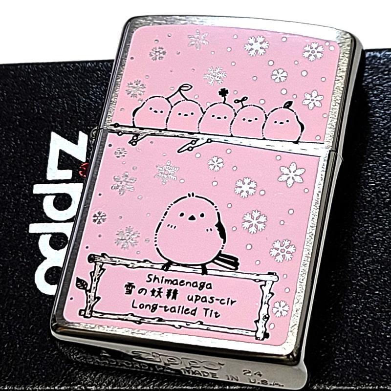 ZIPPO シマエナガ ピンク＆シルバー ジッポ ライター かわいい