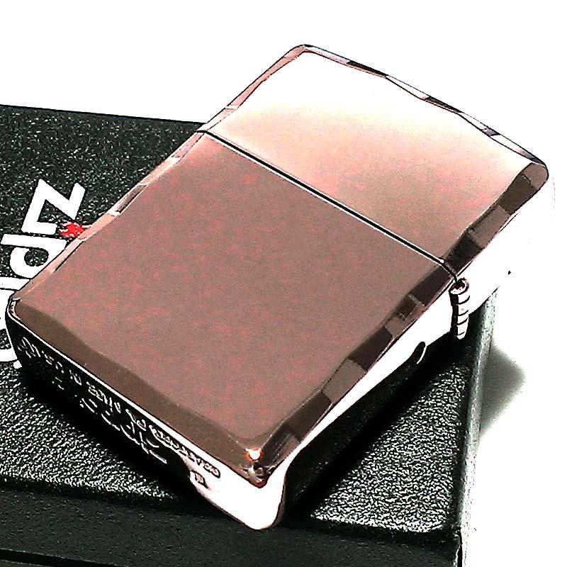 ZIPPO ライター アーマー シャインレイ 鏡面プラチナピンク ジッポ 重厚 両面コーナー 彫刻 シンプル かっこいい メンズ ギフト プレゼント｜hayamipro｜05