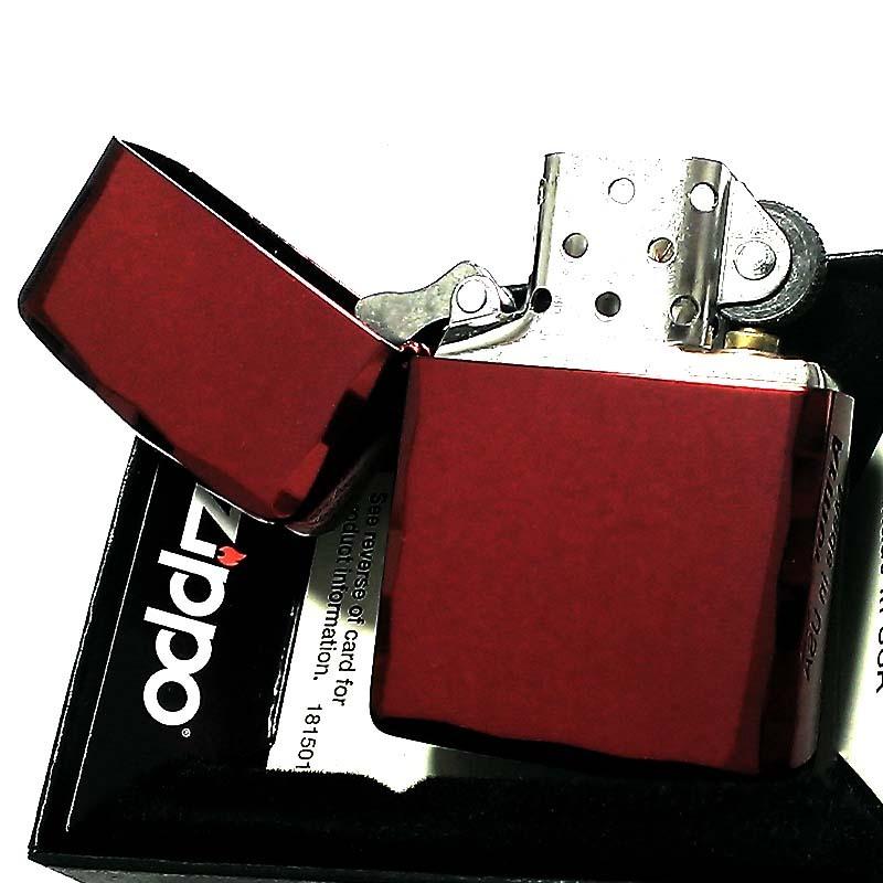 ZIPPO アーマー ジッポ ライター シャインレイ 鏡面ワインレッド 重厚