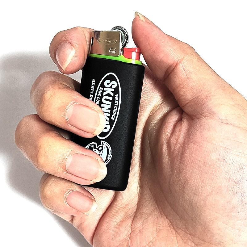 アメリカン レトロ ライターカバー BICライター付き ブラック おしゃれ