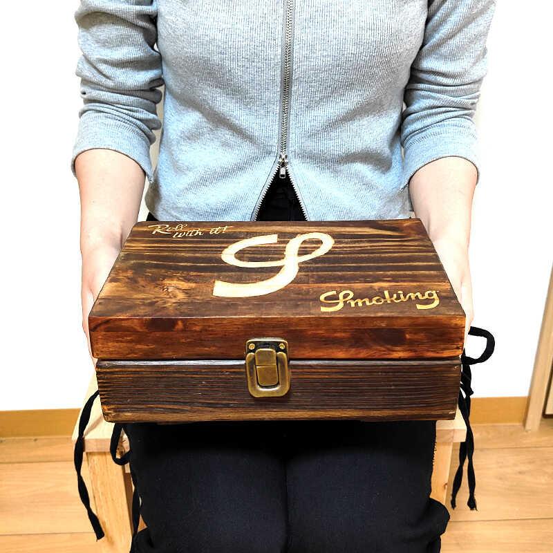 シガーボックス 木製 Smoking 喫煙具 ウッドボックス 葉巻 ブランド