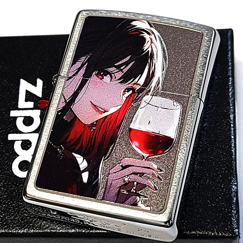 ZIPPO（ジッポー） ライター お酒 Drinking Girl 女性 ワイン ジッポ