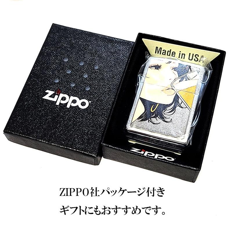 ZIPPO ライター セクシー 女性 Drinking Girl ビール ジッポ シルバーサテン お酒 ドリンキング ガール 銀 レディース メンズ ギフトの画像