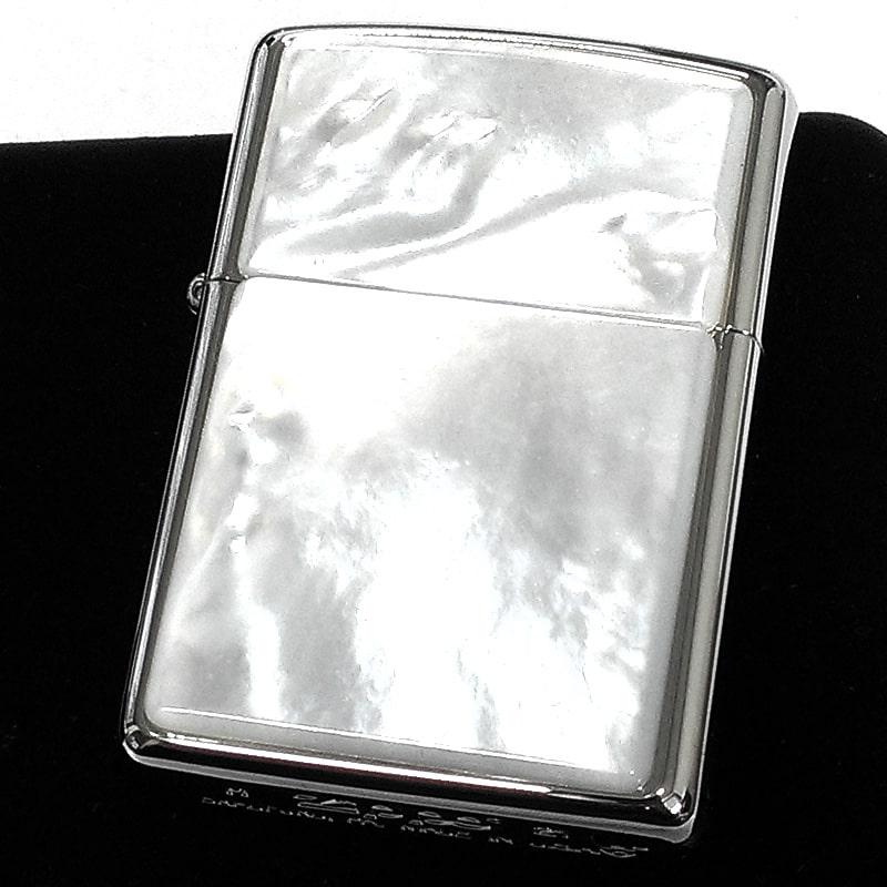 ZIPPO アーマー シェル 白蝶貝 ジッポ ライター 銀 天然貝象嵌