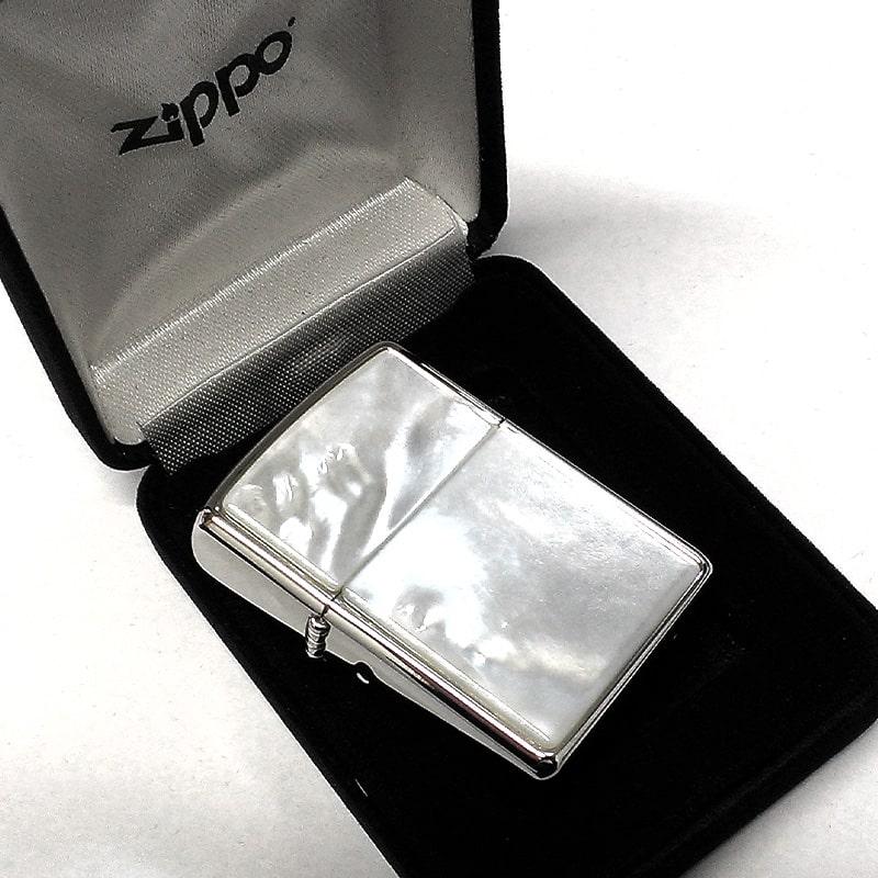 ZIPPO アーマー シェル 白蝶貝 ジッポ ライター 銀 天然貝象嵌 