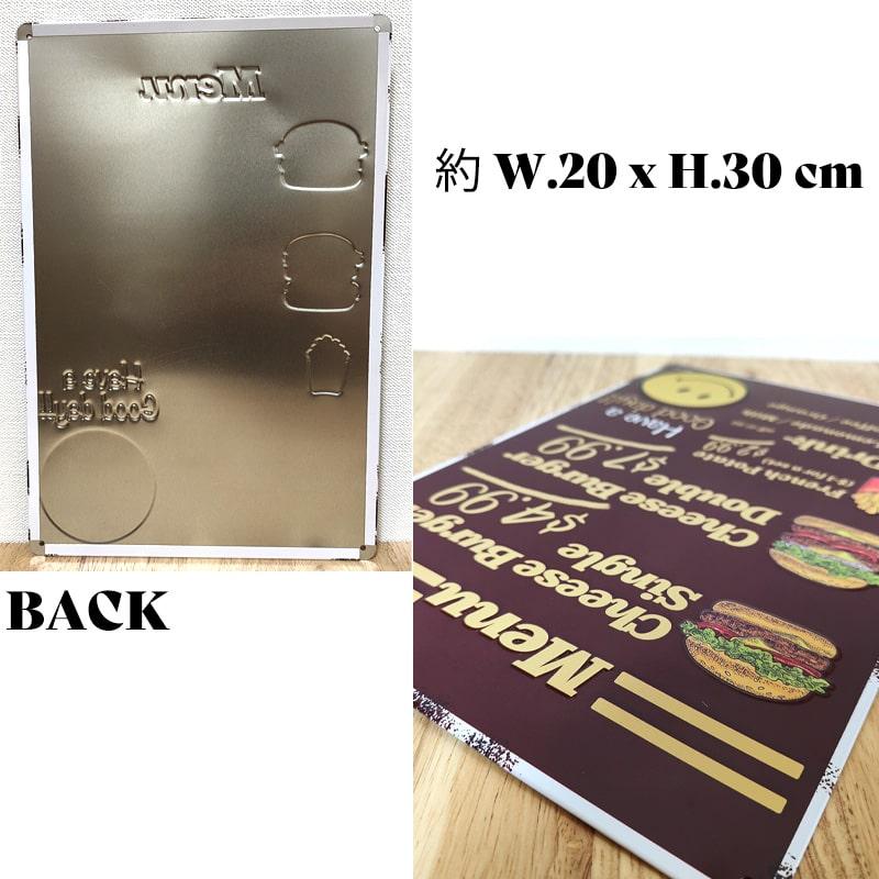 アメリカン レトロ ブリキ看板 スマイル エンボスティンプレート