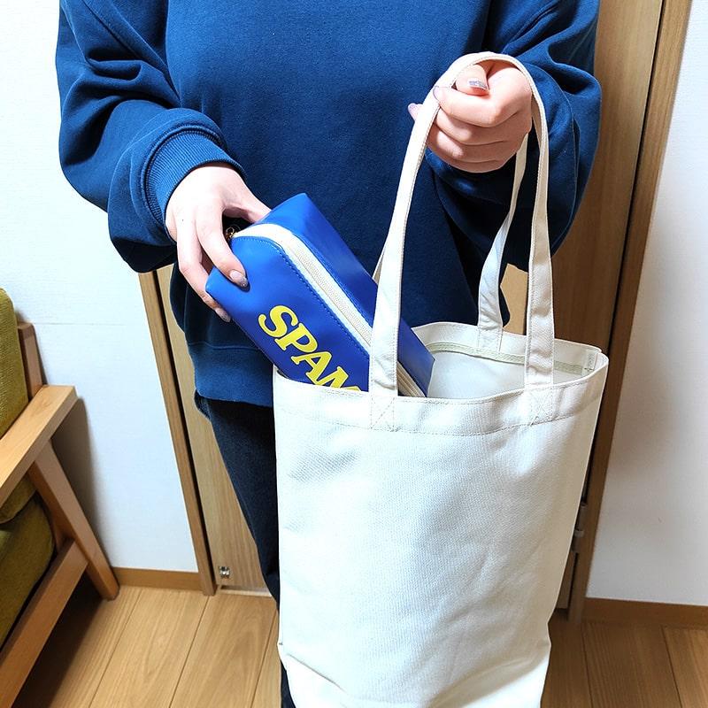 ポーチ SPAM 小物入れ パカポ おしゃれ スパム 選べる 2種類 ロゴ