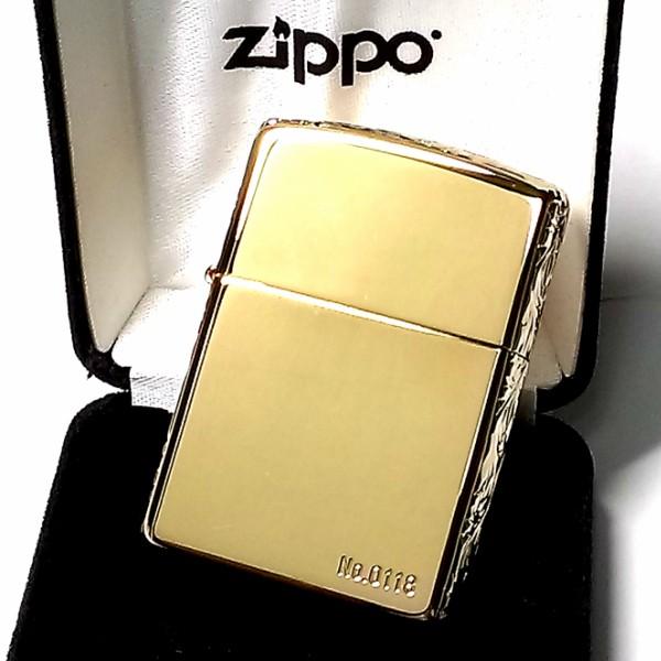 ZIPPO アーマー ジッポ ライター 限定 3面手彫り 唐草 K24 純金 ZIPPO アーマー ジッポ ライター 限定 3面手彫り 唐草 K24 純金