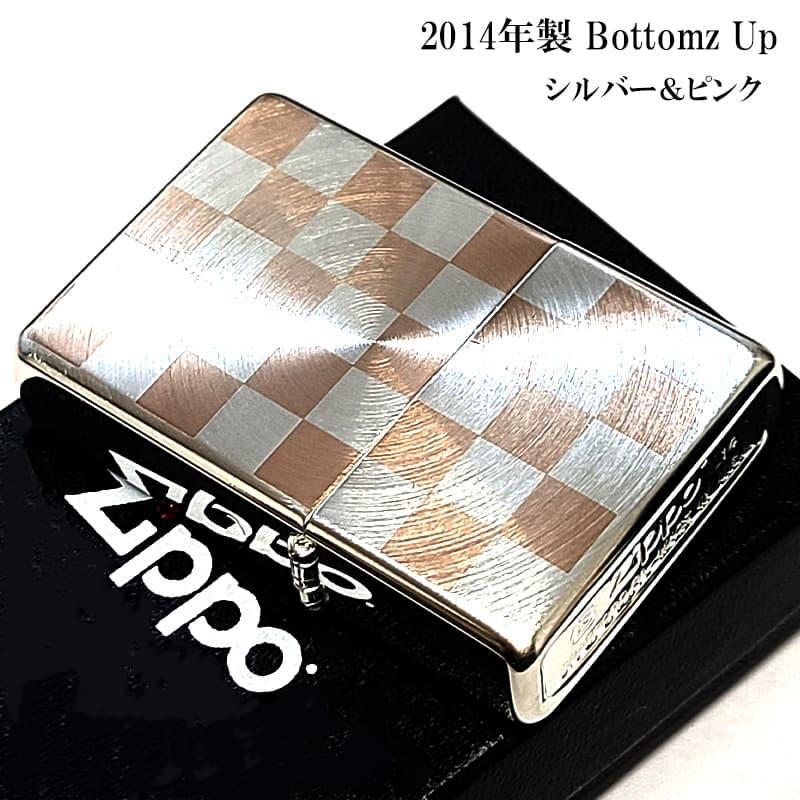 ZIPPO（ジッポー） 一点物 2014年製 廃盤 シルバー＆ピンクチェック