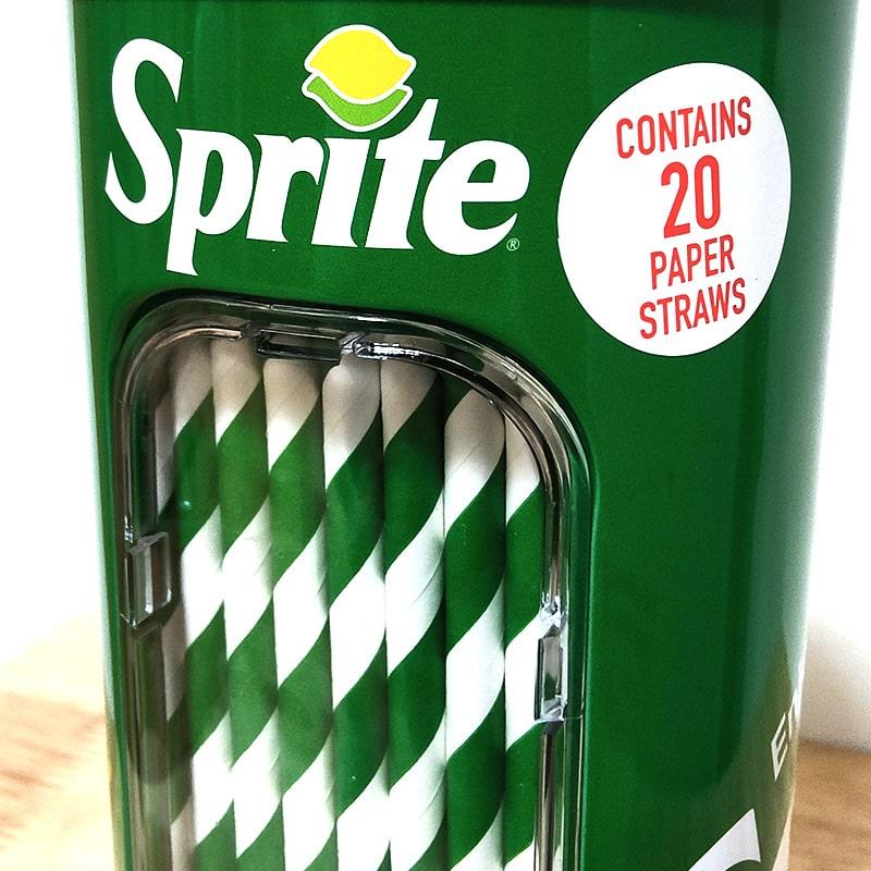 スプライト ストローディスペンサー 可愛い 小物入れ ストローケース