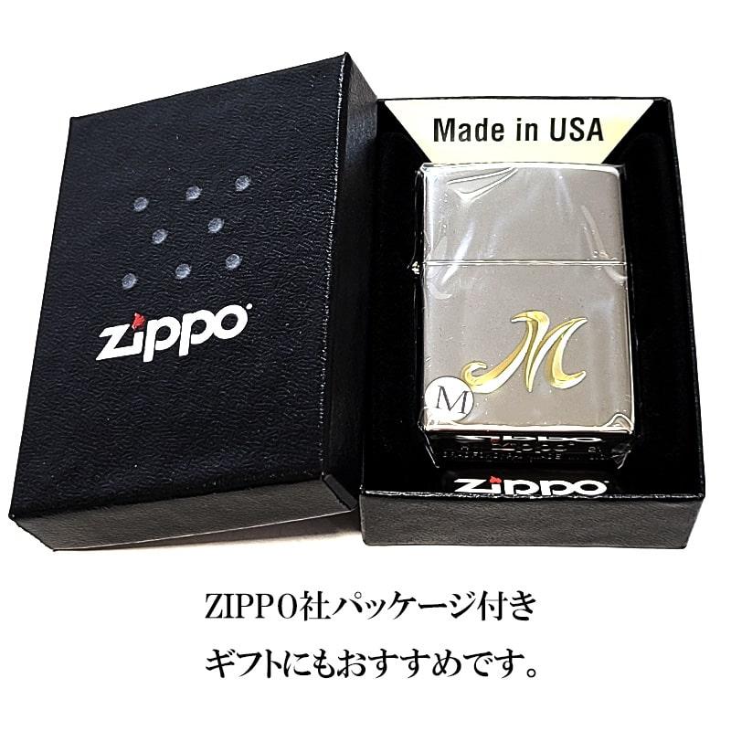 ZIPPO（ジッポー） イニシャル M ジッポ ライター シンプル かっこいい