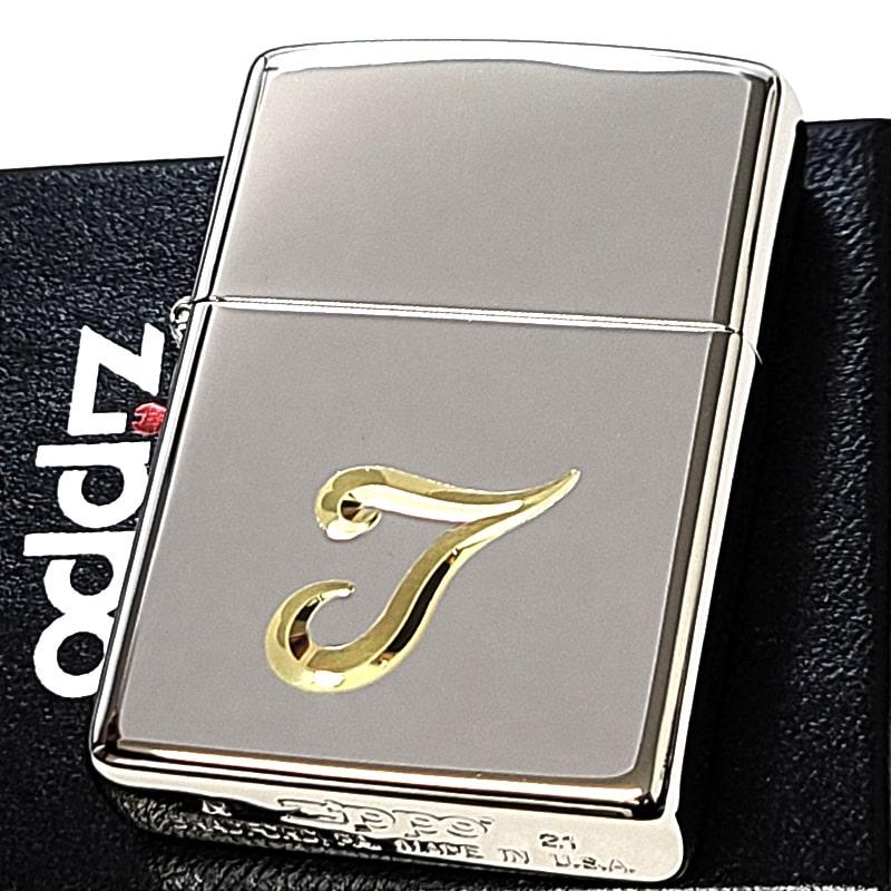ZIPPO（ジッポー） ジッポ ライター イニシャル T ZIPPO シンプル 鏡面