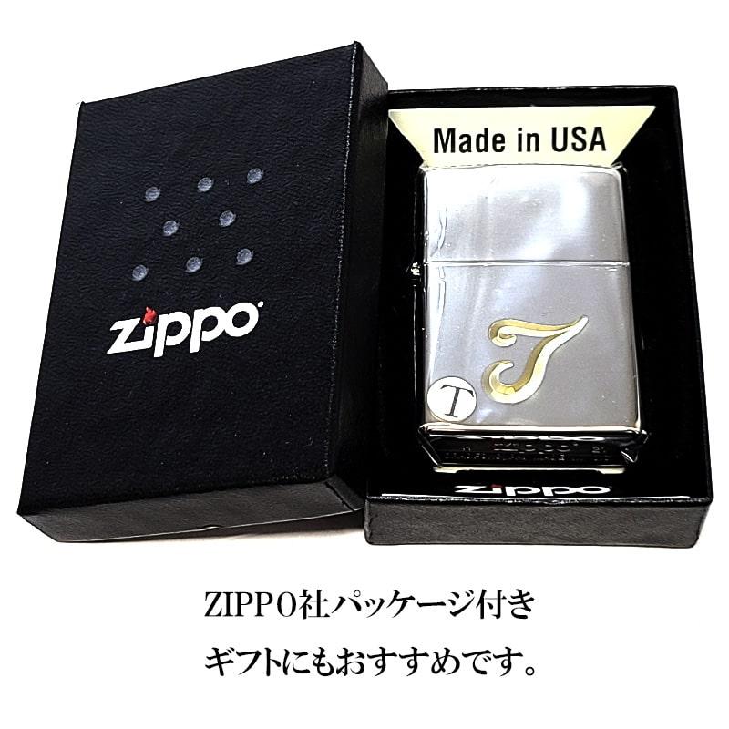 ZIPPO（ジッポー） ジッポ ライター イニシャル T ZIPPO シンプル 鏡面