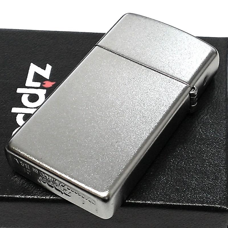 ZIPPO ライター スリム 無地 スタンダード シンプル ジッポ シルバー かっこいい サテンクローム 銀 メンズ おしゃれ プレゼント｜hayamipro｜03