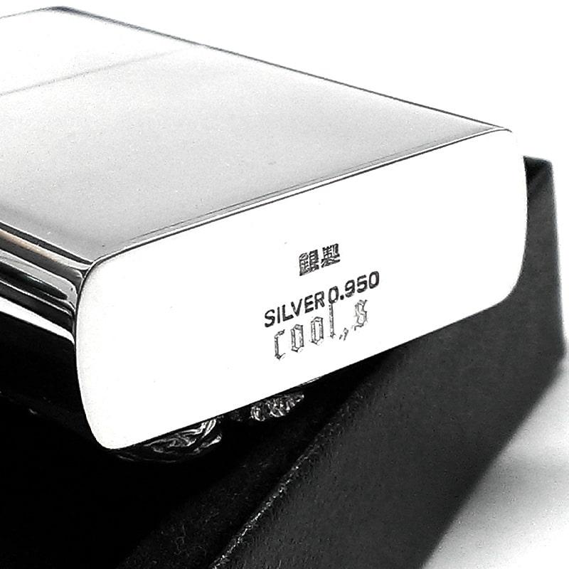 スターリングシルバー950 一点物 ドラゴン オイルライター レア 廃盤