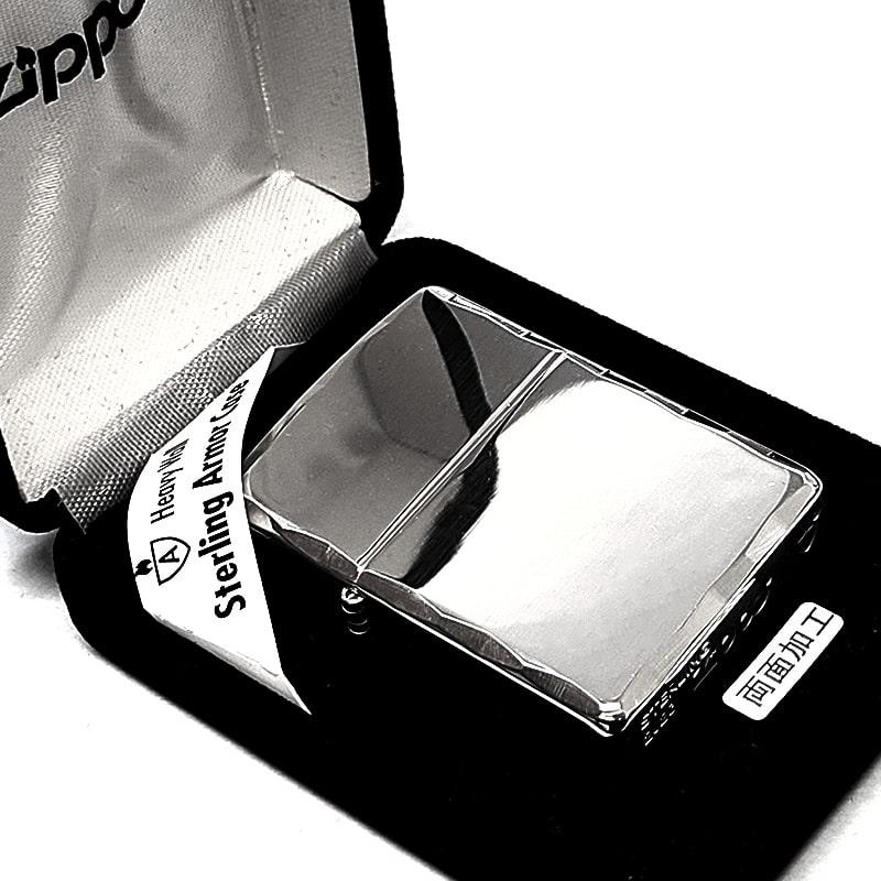 ZIPPO ライター 純銀 アーマー シャインレイ スターリングシルバー 