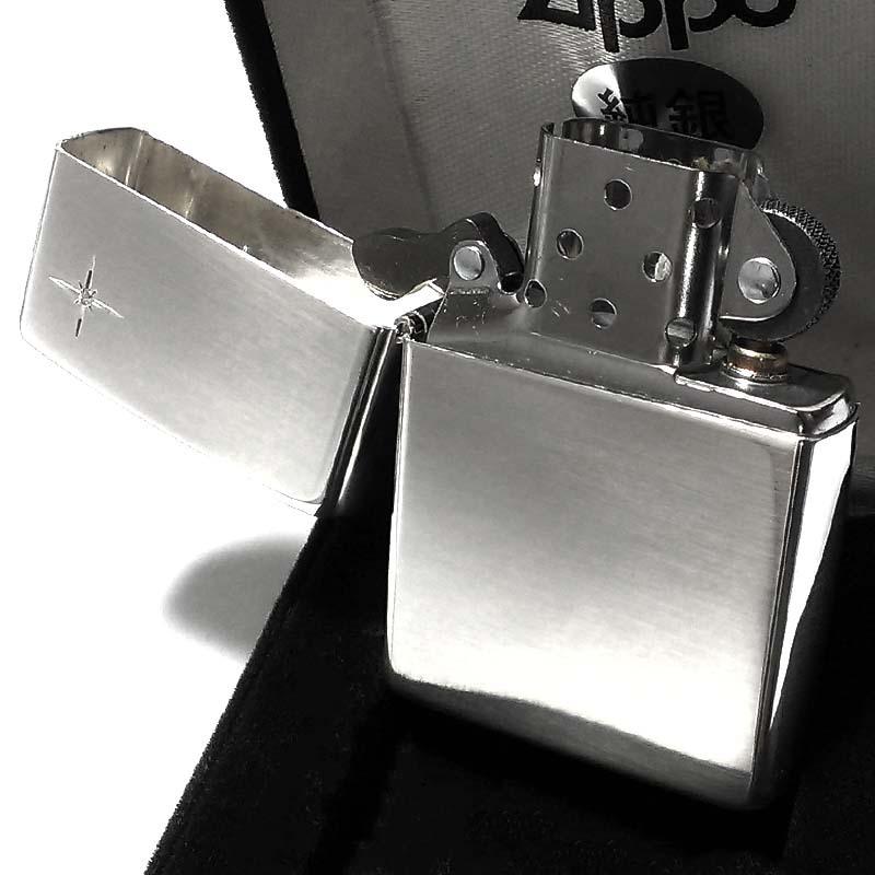ZIPPO（ジッポー） 純銀 スターリングシルバー 天然ダイヤモンド
