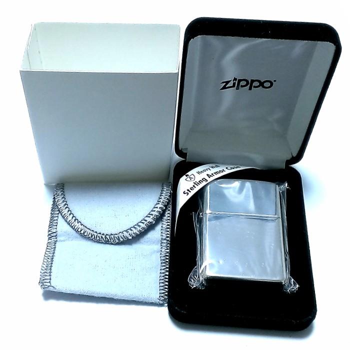 ZIPPO 純銀 スターリングシルバー アーマー ジッポ ライター 重厚 