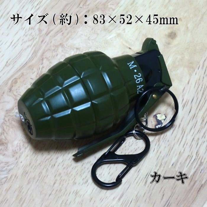 電子式ガスライター グレネードターボライター カーキ