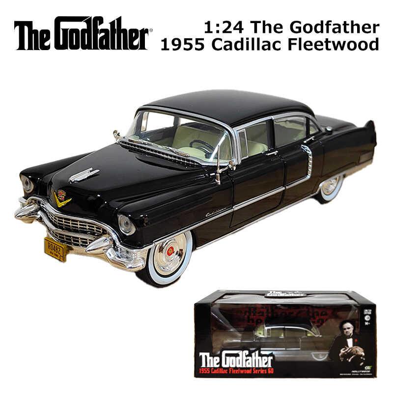 ゴッドファーザー ミニカー フィギュア　キャデラック　ミニチュア インテリア ゴッドファーザー フィギュア 1955 キャデラック フリートウッド 1:24