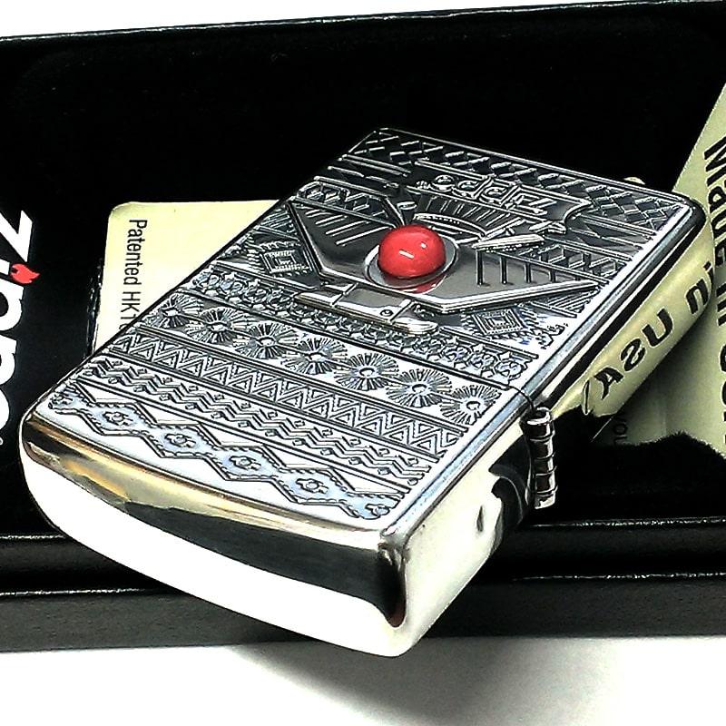 ZIPPO サンダーバード 御守り ジッポ ライター レッドストーン 赤 エッチング彫刻 シルバーイブシ 珍しい お守り メンズ ギフト｜hayamipro｜05