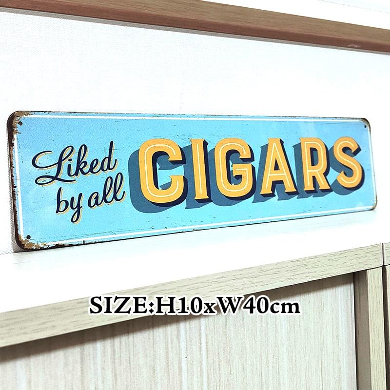 アメリカン レトロ ブリキ看板 おしゃれ アンティーク CIGARS ティン