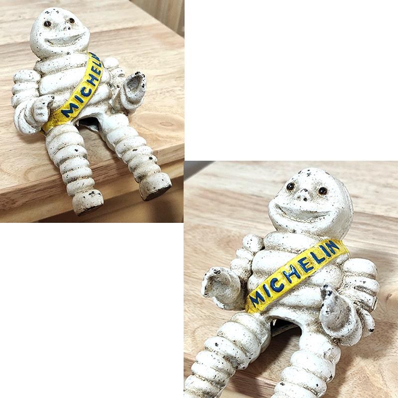 キャストアイアン 置物 バイク タイヤマン ヴィンテージ ミシュラン