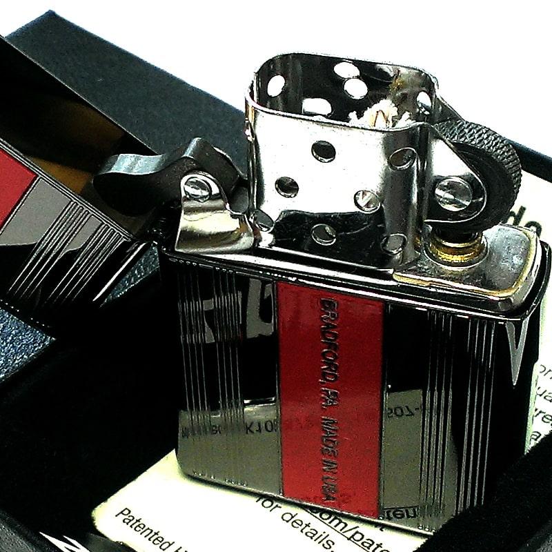 ZIPPO（ジッポー） ライター かっこいい Luxury Line ブラック＆レッド 
