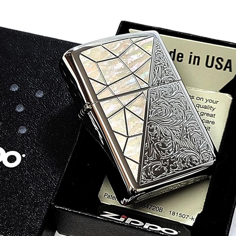 ZIPPO（ジッポー） ライター トライアングル アラベスク ホワイト